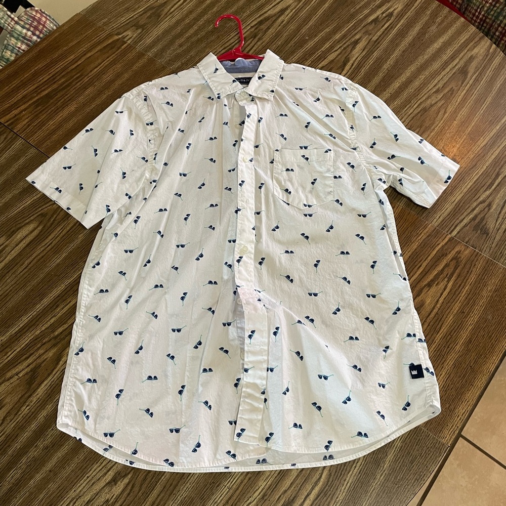 Crown&Ivy Short Sleeve Button Down Shirt
